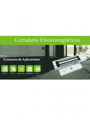 ZKTECO LM200LEDSU - Paquete de contrachapa magnética de 200 Kg a 12 VDC con señal NC que incluye soporte en U para colocación en puertas de vidrio - Image 5