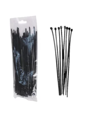 SAXXON CN36X150BK - Cincho sujetacable/ 3.6  mm X 150  mm/ Negro/ Bolsa con 100 piezas / Nylon - Image 1