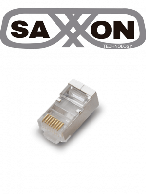 SAXXON S901B - Conector plug RJ45 para cable UTP/FTP /CAT 5E / Blindado / Paquete 100 piezas - Image 1