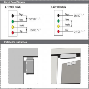 YLI YM350WS - Cerradura Magnética para Control de Acceso / Fuerza de Sujeción de 350 kg (800 lb) / Para puertas de madera, vidrio y metálicas / IP68 para uso exterior e interior - Image 6