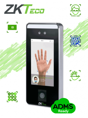 ZKTECO SPEEDFACEV5LQR - Control de Acceso Facial / 6000 Rostros / 3000 Palmas / 10,000 Tarjetas ID 125 Khz / QR / Contraseñas / 200,000 Registros / Reconocimiento en 0.35 s / Algoritmo Anti-spoofing / TCP/IP / WIEGAND / RS-485 / - Image 1