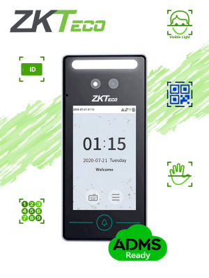 ZKTECO SpeedFaceV4LAC - Control de Acceso y Asistencia Visible Light con Autenticación Facial (800 Rostros), Verificación por Palma (800), Tarjeta ID 125 kHz (1000), Registro de 150,000 Eventos y Conectividad TCP/IP - Image 1