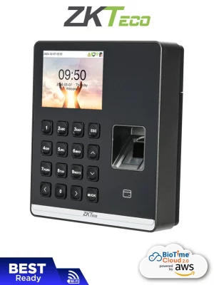 ZKTECO M1 - Control de Asistencia con Huella Digital BioID+ (500), Tarjeta de Proximidad 125 kHz (500), Contraseña (500), 100,000 Eventos y Conexión Wi-Fi (Compatible con BioTime Cloud) - Image 1