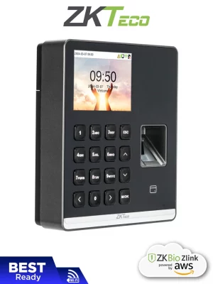 ZKTECO SenseFP M1 - Control de Asistencia con Huella Digital BioID+ (500), Tarjeta de Proximidad 125 kHz (500), Contraseña (500), 100,000 Eventos y Conexión Wi-Fi (Compatible con ZKBio Zlink) - Image 1