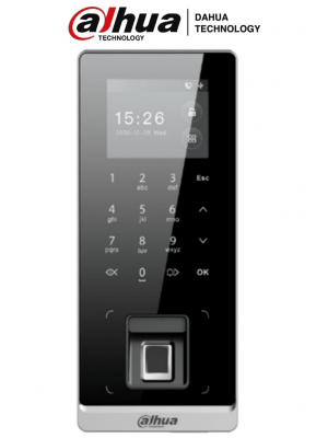 DAHUA ASI2212H-W - Control de Acceso Exterior IP65/ 3,000 Huellas/ 30,000 Tarjetas Mifare y Passwords/ 150,000 Eventos/ Diseño Delgado y Elegante/ Desbloqueo Remoto/ TCP/IP/ AutoRegistro/ P2P/ Funcion de Timbre/ - Image 1