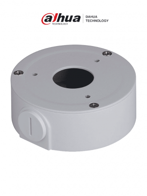 DAHUA PFA134 - Caja de conexiones para cámaras bullet Dahua HFAW1000R, HFAW1100S, HFAW1200RM, HFAW2401S, HFW1120S, HFW1320S y HFW1320SW. Ideal para una instalación ordenada y segura, asegurando una gestión eficiente de cables. - Image 1