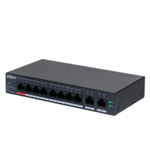 DAHUA DHCS40108GT110 - Switch de 10 Puertos Gigabit / 8 Puertos PoE / 2 Puertos Uplink 10/100/1000/ 110 Watts Totales / Switching 20 Gbps / Tasa de Reenvio de Paquetes 14.88 Mbps / PoE Watchdog / Plataforma DoLynk Care - Image 2