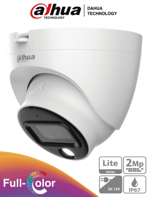 DAHUA DH-HAC-HDW1209TLQN-LED-0280B-S3 - Cámara Domo FullColor de 2 MP con resolución 1080p, lente de 2.8 mm y 106° de apertura. Ofrece visión nocturna de 30 metros, instalación rápida, protección IP67, tecnología Starlight y DWDR - Image 1