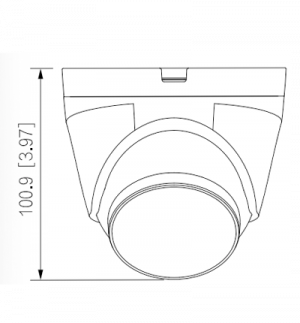 DAHUA DH-IPC-HDW1439V-A-IL Cámara IP Eyeball 4 MP/ Iluminador dual inteligente/ Detección Humana/ IR LED30m/ 2.8 mm/ H.265+/ 94°/ WDR, 3D NR, HLC, BLC/ Micrófono Incorporado/ PoE/ IP67 - Image 2
