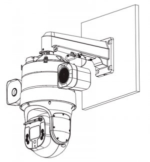 DAHUA DH-PFB7320W-SG Soporte para montaje en pared/ Altamente compatible, se puede utilizar con cámaras PTZ y dispositivos de imágenes térmicas/ Puerto exclusivo para una fácil depuración y mantenimiento - Image 2