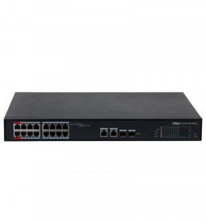 DAHUA DH-S4101-16ET2GF-240-C  Switch PoE Administrable en la nube de 18 Puertos Ethernet/ 16 Puertos PoE/ 240 Watts Totales/ 2 Puertos SFP/2 Puertos Uplink/ PoE Watchdog/ Switching 7.2 Gbps/ Plataforma Dolynlk care - Image 2