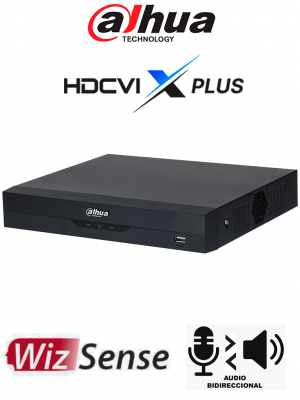 DAHUA DH-XVR5104HS-I3/T - DVR de 5MP Lite con WizSense/ HDCVI X PLUS/ Soporta 4 canales + 2 IP o hasta 6 canales IP/  Audio Bidireccional en los 4 Canales/  Reconocimiento facial y protección perimetral en 1 canal/ incluye SDM Plus, codificación H.265+ - Image 1