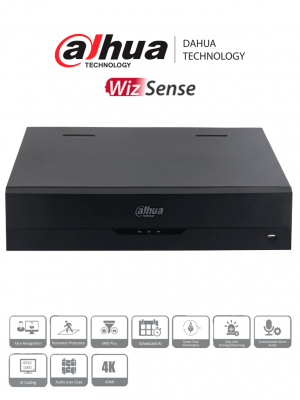 DAHUA DH-XVR5432L-4KL-I3 - DVR de 32 Canales 4k/ WizSense/ H.265+/ Hasta 32 Canales IP/ 6 Canales de Reconocimiento Facial/ Codificación IA/ 4 Bahías para Discos Duros/ IoT&POS/ - Image 1