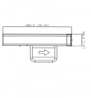DAHUA DHI-ASGB611K-R - Swing Barrier (Barrera Medio Cuerpo) Derecha/ Servo Motor/ 12 Pares IR/ 20-60 Personas por Minuto/Apertura ajustabel 0.5s-1.6s/ Carril de 600mm/Exterior Protegido-Interior/ Compatible con DHI-ASGB610K-L y DHI-ASGB621K-D - Image 2