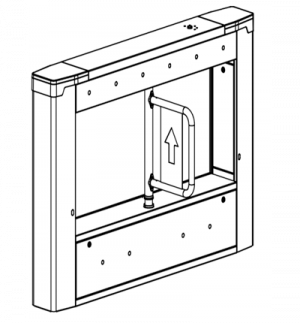 DAHUA DHI-ASGB611K-R - Swing Barrier (Barrera Medio Cuerpo) Derecha/ Servo Motor/ 12 Pares IR/ 20-60 Personas por Minuto/Apertura ajustabel 0.5s-1.6s/ Carril de 600mm/Exterior Protegido-Interior/ Compatible con DHI-ASGB610K-L y DHI-ASGB621K-D - Image 4