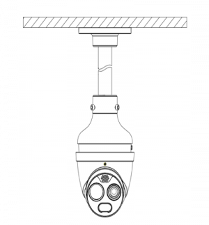 DAHUA DHI-TPC-DF1241-B2F2-DW-S2 Mini cámara Eyeball híbrida IP térmica/ 4 MP/ Eureka/ Funciones de IA / Detección de humo y llamas/ Canales visible y térmico/ PoE/ IP67 - Image 3