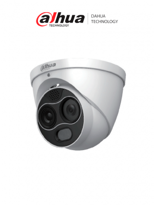 DAHUA DHI-TPC-DF1241-B2F2-DW-S2 Mini cámara Eyeball híbrida IP térmica/ 4 MP/ Eureka/ Funciones de IA / Detección de humo y llamas/ Canales visible y térmico/ PoE/ IP67 - Image 1