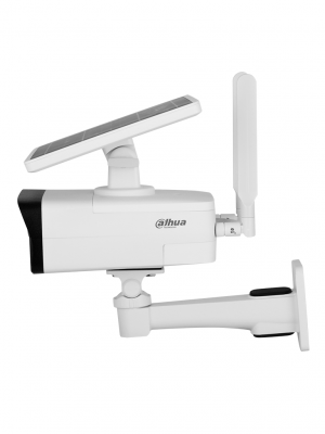 DAHUA DH-IPC-HFW2431DG-4G-SP-LA-B Cámara IP bullet 4G con panel solar y batería, resolución 4MP. Disuasión activa, IR hasta 50 m, luz cálida 30 m. Incluye ranura para Micro SD, audio bidireccional, Starlight, H.265, IP67. - Image 2