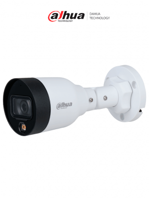 DAHUA DH-IPC-HFW1239S1-A-LED-S6 - Camara IP Bullet 2 MP/ Full Color/ 2.8 mm/ 102° de apertura/ micrófono integrado/ H.265+/ luz visible de 15 m/ IP67/ PoE /DWDR - Image 1