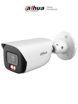DAHUA DH-IPC-HFW3449E-AS-IL - Cámara IP Bullet de 4 Megapíxeles con IA/Iluminador Dual/ WizSense/ Lente de 2.8mm/ 107 Grados de Apertura/ Microfono Integrado/ IR de 50 Metros/ 1 E&S de Alarmas y Audio/ SMD 4.0 - Image 1