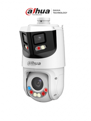 DAHUA SDT4E425-8P-GB-APV1-Cámara IP PTZ 8+4MP,8MP Vista Panorámica+4MP PT, TiOC WizSense, 25X Zoom, IR hasta100m, disuasión activa con Estrobo de Luz Roja y Azul, Altavoz Integrado, protección perimetral, Iluminador dual inteligent, IP66 - Image 1