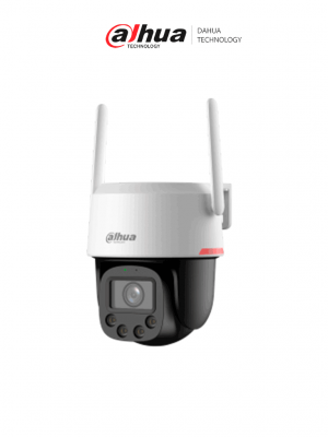 Dahua DH-IPC-PT2549DC1-SW-PV - Cámara IP PT Wifi Dual de 5 MP+5MPLente 3.6mm Wifi/ WizColor/ Auto tracking/ Detección de humanos y vehículos/ Hasta 30 m/ Audio bidireccional/Disuasión activa de luz y sonido/ Preset/Ranura micro SD/wifi 6/ IP66/ - Image 1