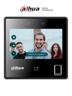 DAHUA ASI3214A-W - Control de acceso con reconocimiento facial y pantalla táctil de 4.3"/ 3,000 rostros/ 5,000 huellas y 3,000 tarjetas MIFARE. Rango de reconocimiento de 0.3 a 1.5 m/ WiFi/ TCP/IP/ Wiegand/ RS485/ P2P. FACT - Image 1
