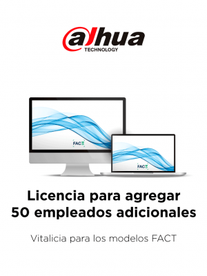DAHUA TITANIUM - Licencia para agregar un bloque de 50 empleados adicionales / Vitalicia para los modelos FACT - Image 1