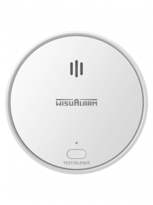 DAHUA WISUALARM DHI-HY-SA30A-R8-Detector de Humo Inalámbrico(Interconectable Hasta 24 Disp) Sensor Fotoeléctrico, Sonido de Alarma de 85dB, Alarma Visual y Audible,Batería Sellada de hasta 10años,Certificaciones TÜV and CE - Image 2