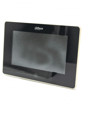 DAHUA VTH5221DS2 - Monitor IP Touch de 7" con conectividad WiFi y Ethernet, compatible con PoE 802.3af. Admite MicroSD de hasta 32GB, soporta hasta 32 cámaras IP y 20 frentes de calle. Ideal para sistemas de vigilancia avanzados. - Image 2