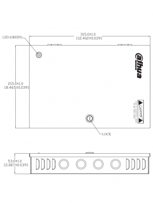 DAHUA DH-PFM342-9CH - Fuente de Poder de 12 Vcc 10 Amper/ Con Distribuidor para 9 Camaras/ Indicadores Led por Canal/ Voltaje de Entrada de 90 Vca-264V/ Fusibles Intercambiables/ Gabinete Metalico con Cerradura/ Protección Contra Descargas/ - Image 2