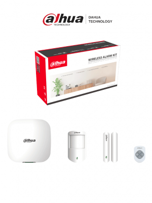 DAHUA DHI-ART-ARC3000H-03-W2 - Kit de Alarma Inalámbrico con Conexión Wifi y Ethernet / Monitoreo por APP / Incluye Panel WiFi Ethernet; Un Sensor de Movimiento; Un Contacto Magnético; Un Control Remoto/ - Image 1