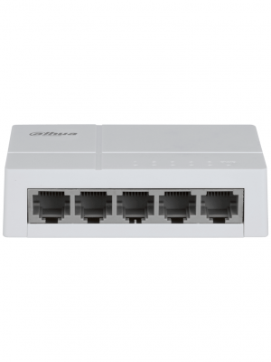 DAHUA DH-SF1005L - Switch para Escritorio 5 Puertos Fast Ethernet con velocidad de transmisión de 10/100 Mbps en un diseño compacto. Su capa 2 soporta un switching de hasta 1 Gbps y una velocidad de reenvío de 0.744 Mbps. - Image 2