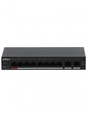 DAHUA CS4010-8ET-110 - Switch Poe de 10 Puertos/ 8 Puertos PoE 10/100/ 2 Puertos Uplink 10/100/1000/ 110 Watts Totales/ Administrable en la Nube por DoLynk Care/ PoE 250 Metros/ Carcasa Metalica/ Switching 5.6 Gbps/ - Image 2