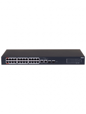 DAHUA CS4226-24ET-240 - Switch PoE de 26 Puertos/ 24 Puertos PoE 10/100/ 2 Uplink 10/100/1000 + 2 Puertos SFP/ 240 Watts Totales/ / Administrable en la Nube por DoLynk Care/ PoE Hasta 250 Metros/ Carcasa Metalica/ Switching 8.8 Gbps/ - Image 2