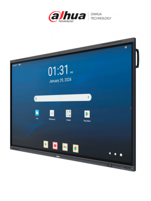 DAHUA DHI-LPH75-MC480-U-S - Pantalla Interactiva de 75” 4K UHD, con Android, cámara de 48MP, micrófono y altavoces integrados. Ideal para educación y oficinas, compatible con apps de google meet (Teams, Gmail, Youtube, Play store)/Certificación EDLA - Image 1