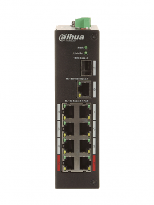 DAHUA PFS3110-8ET-96 - Switch PoE de 10 Puertos/ 8 Puertos PoE/ 1 Puerto SFP de 1000 Mbps/ 1 Puerto Puerto RJ45 10/100/1000/ 96 Watts Totales/ Soporta PoE Watchdog/ Switching 7.6 Gbps/ Tasa de Reenvio de Paquetes de 4.17 Mbps/ - Image 2