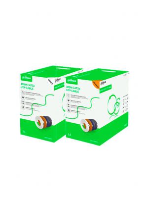 DAHUA PFM922I-5EUN-C -Bobina de cable UTP Cat5e de 305 metros, color blanco, ideal para instalaciones interiores. Conductor de CCA y cubierta de FR-PVC, cumple con la normativa ROHS para una alta calidad y seguridad. - Image 2