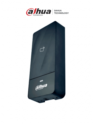 DAHUA ASR1200E-D - Lectora de tarjetas  ID 125 Khz / Para exteriores / IP66 / Conexion  Wiegand o  RS485 / Indicador de luz y sonido - Image 1
