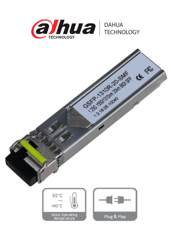DAHUA-GSFP1310R20SMF-MODULO-FIBRA-OPTICA-SFP-MONOMODO-TRASMISION-BIDIRECCIONAL-imagen-principal.png