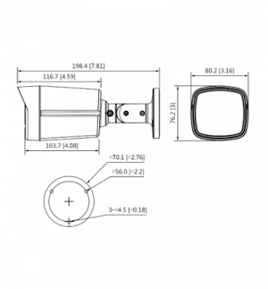 DAHUA HAC-HFW1231TLM-I6 - Camara Bullet de 2 Megapixeles/ Super Adapt/ Lente de 2.8 mm/ 107 Grados de Apertura/ IR de 60 Mts/ WDR Real de 130 dB/ IP67/ Soporta:CVI/CVBS/AHD/TVI/ - Image 3