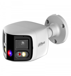 DAHUA IPC-PFW3849S-A180-AS-PV Cámara IP Bullet WizSense 2x4MP con visión de 180°, MultiVision, LED IR 25m y luz cálida 20m. Disuasión activa con micrófono dual y altavoz integrado, EPTZ, SMD 4.0, PoE, IP67, y ranura MicroSD. Ideal para seguridad avanzada. - Image 2