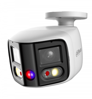 DAHUA IPC-PFW3849S-A180-AS-PV Cámara IP Bullet WizSense 2x4MP con visión de 180°, MultiVision, LED IR 25m y luz cálida 20m. Disuasión activa con micrófono dual y altavoz integrado, EPTZ, SMD 4.0, PoE, IP67, y ranura MicroSD. Ideal para seguridad avanzada. - Image 3