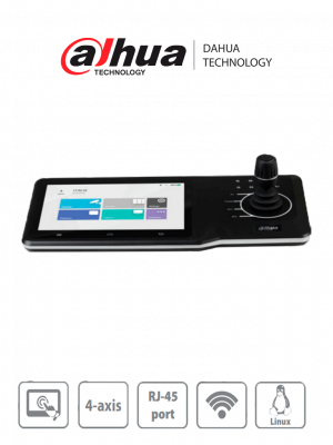 DAHUA NKB5000-F - Teclado Controlador de Red HD/ Control de PTZs, DVRs, NVRs e IPC/ 4 Salidas HDMI/ Soporta Función de Videowall/ Soporta Resolución 4k/ Onvif/ Teclado Inalámbrico/ Pantalla Tactil de 10 Pulgadas/ Wifi/ RS232/RS485/ - Image 1