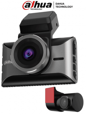 DAHUA S10 - Dashcam (Cámara de tablero), Equipada con 2 cámaras: frontal (4K), trasera (1080p), Pantalla de 3", Incorpora Wifi y GPS, Administrable desde la aplicación móvil, Soporta analítico ADAS, MicroSD de hasta 256 GB - Image 1