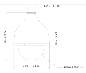 DAHUA SD50225-HC-LA - Camara PTZ Antivandálica de 2 Megapixeles/ 25x de Zoom Optico/ WDR Real de 120 dB/ Starlight/ IP66/ IK10/ BLC/ HLC/ 360 Grados continuos/ - Image 2