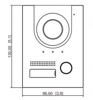 DAHUA VTO2202F-P-S2 - Frente de calle para videoportero IP/ Metálico/ Cámara de 2 MP con 160° de apertura/ IK07/ Exterior IP65/ Visión nocturna/ PoE/ Indicador de voz/ Apertura de chapa/ Solo alimentación PoE/ - Image 2