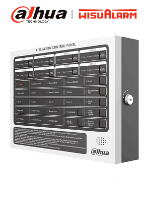 DAHUA WISUALARM DHI-HY-C102-8 - Panel de Alarma Contra Incendios/ Convencional de 8 Zonas/ Hasta 25 Detectores por Zona/ 4 Contactos Secos/ Interfaz RS-485/ Ethernet/ IP30/ Alimentación 90 V CA a 270 V CA/ - Image 1