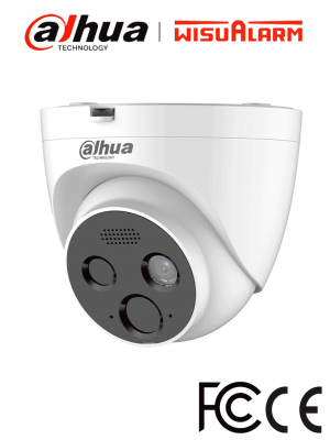 DAHUA WISUALARM HY-FT431LDP-Cámara IP Termica para Detección de Fuego 4MP/ Detector VOx alta sensibilidad/ Detección Incendio, Alarma de Punto Frio y Caliente/ E&S de Alarma/ Micrófono, Bocina de 70dB/ IP67 - Image 1