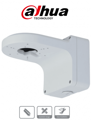 DAHUA PFB206W - Brazo de pared para cámaras domo DAHUA / Construído en aleacion de aluminio / Diseño elegante / Color blanco / Capacidad de carga 15Kg / - Image 1